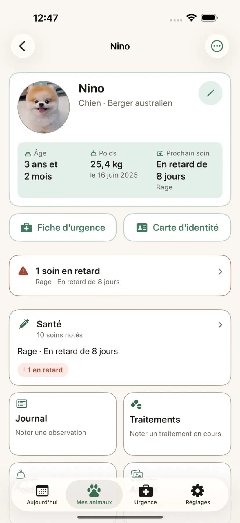 Pilou, écran 2 sur 4