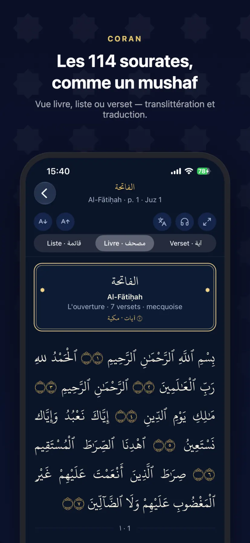 Qindil, écran 4 sur 4